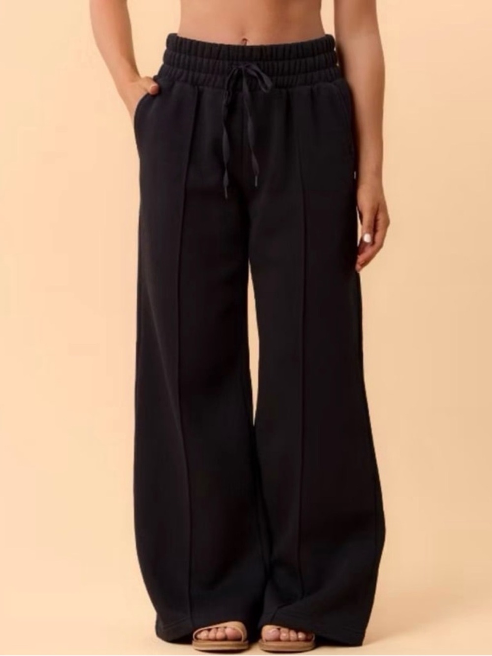 NWT Target X Blogilates Women's Travel Trouser High-Rise Wide Leg Sweatpants SM